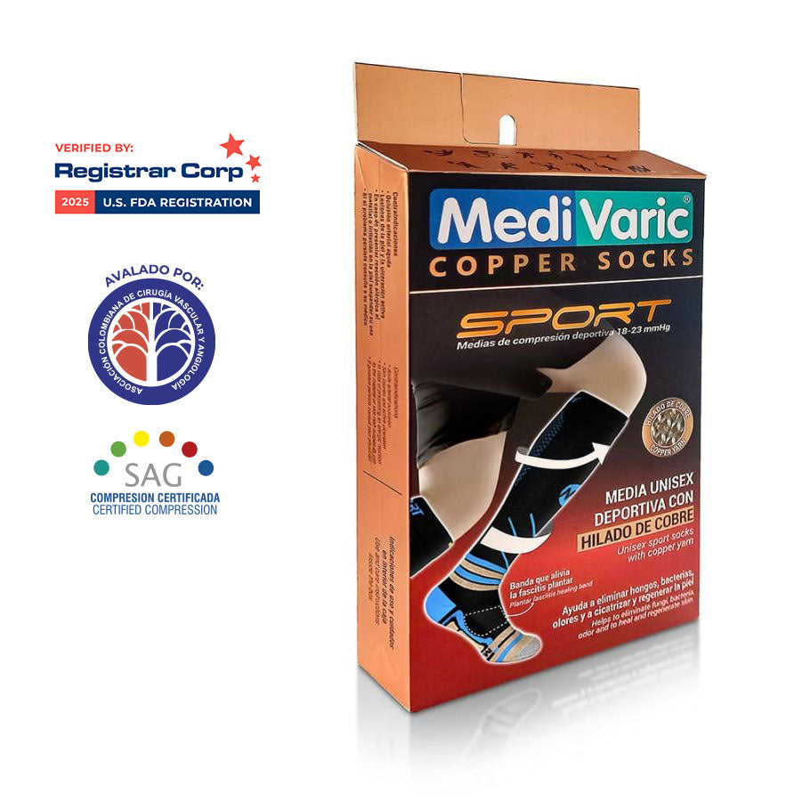 Medias que te brindarán el control de tu circulación mientras te ejercitas de la manera adecuada.