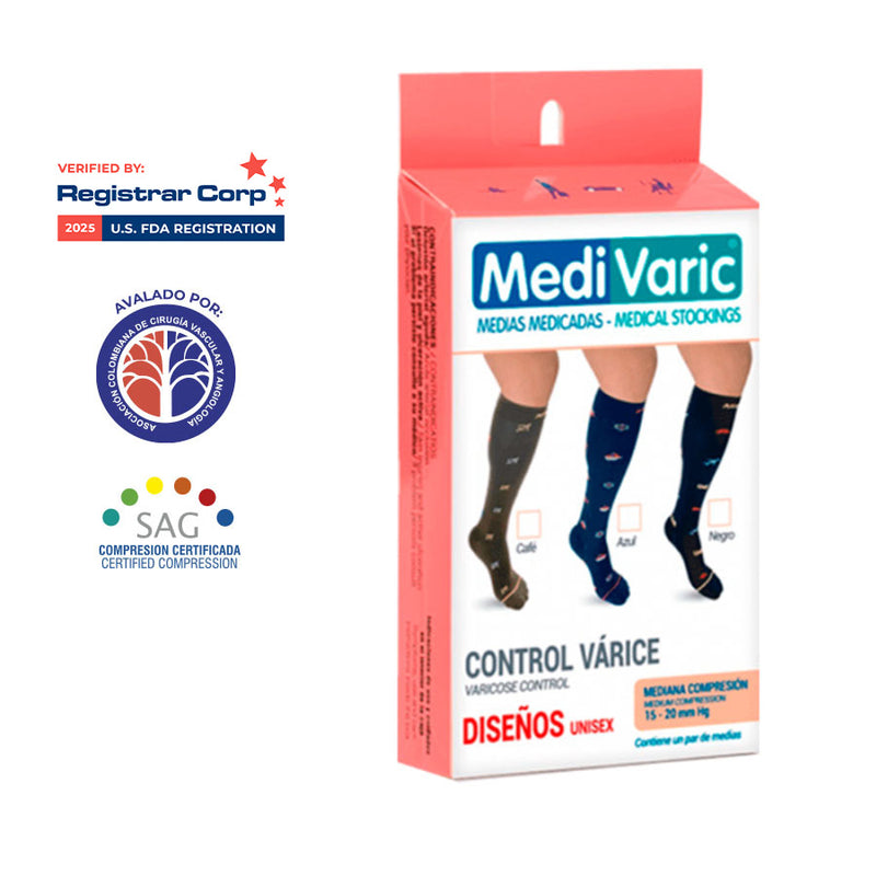 Calcetin Mediana Compresion De Arcos 15-20 mmHg