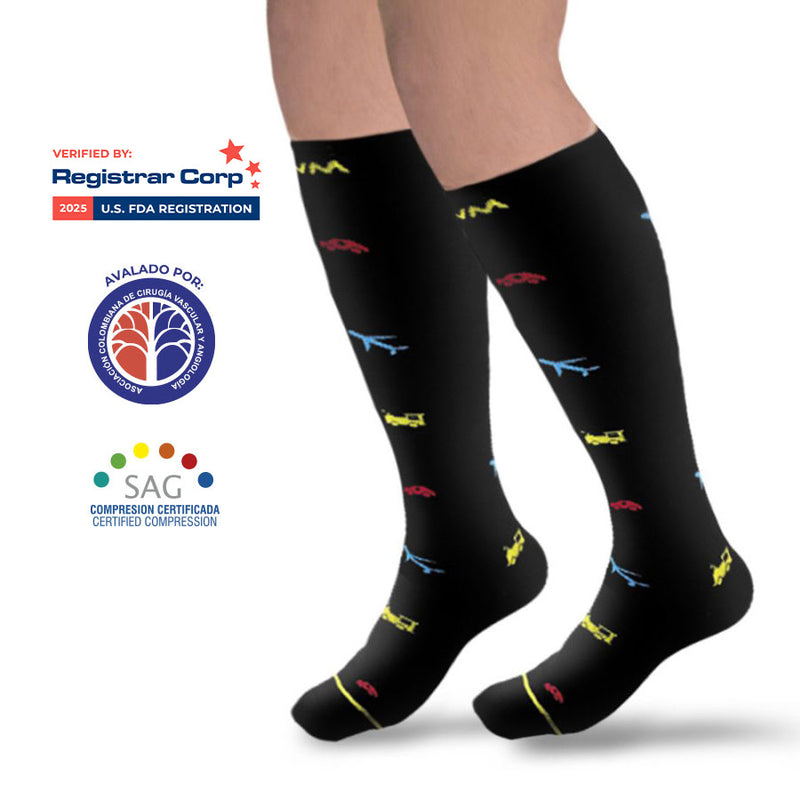 Calcetin Mediana Compresion De Carros 15-20 mmHg