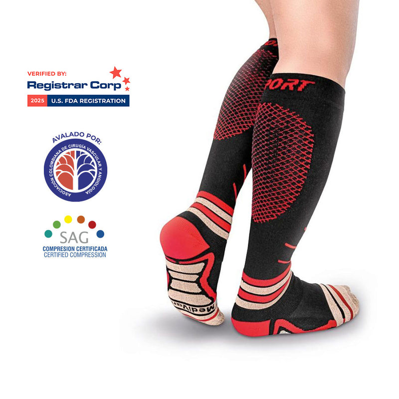 Calcetin Deportivo Hilo Cobre