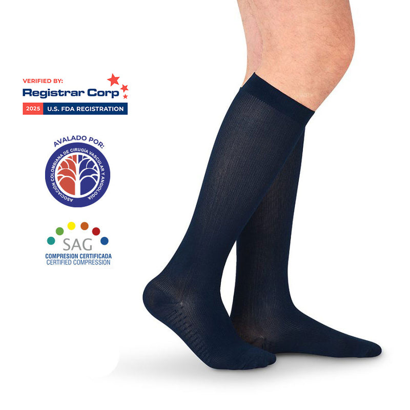 Calcetin Alta Compresion 20-30 mmHg