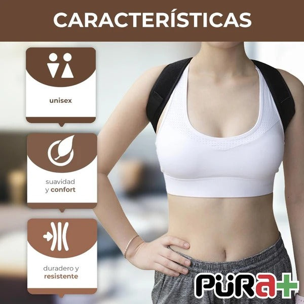 Corrector de postura deluxe negro