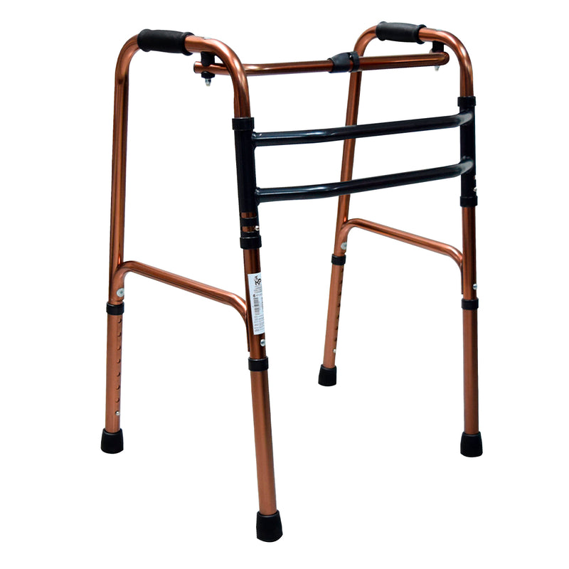 Caminador sin Ruedas doble paso Color Bronce.