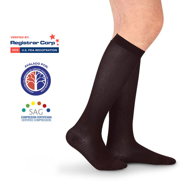 Calcetin Alta Compresion 20-30 mmHg