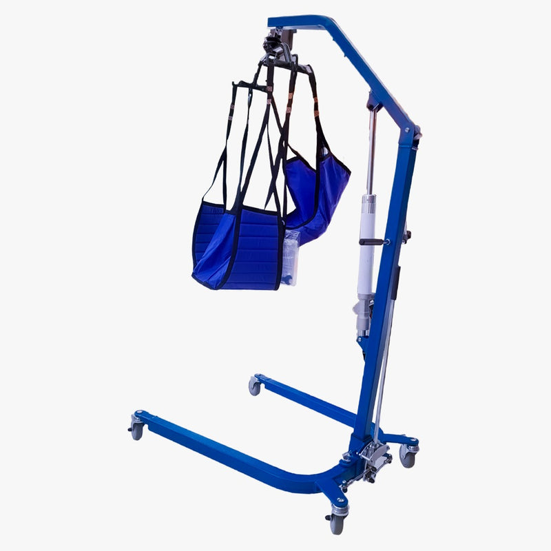 Grua hidraulica con arnes de 6 puntos