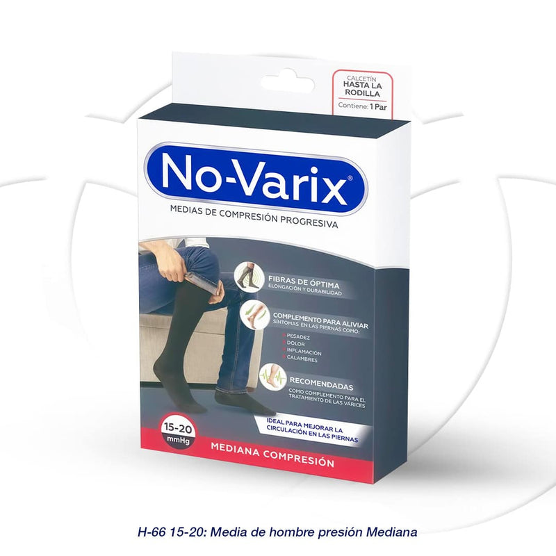 Calcetin M-66 No-Varix Hombre 15-20 mmHg