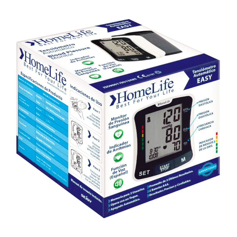 Tensiometro Digital Muñeca HomeLife