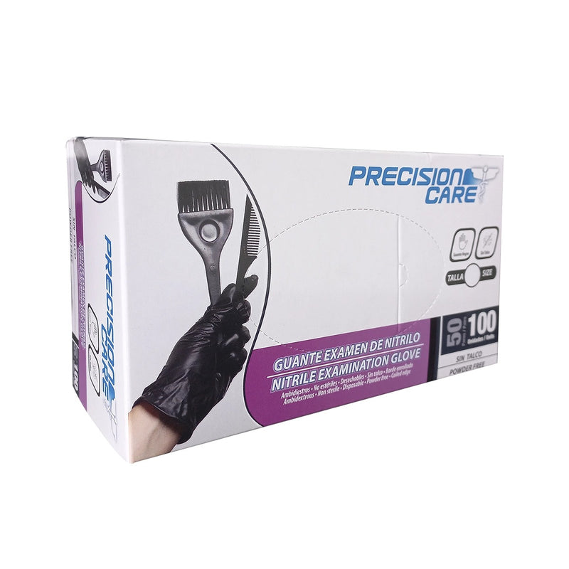 Guantes de Nitrilo Precision Care - Color Negro