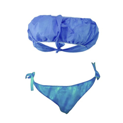 Tanga en Tiras - Material Tela Azul
