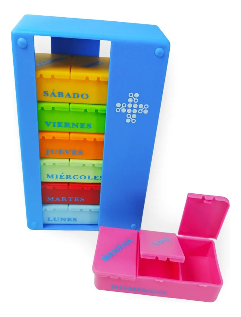 Pastillero semana vertical 7 niveles