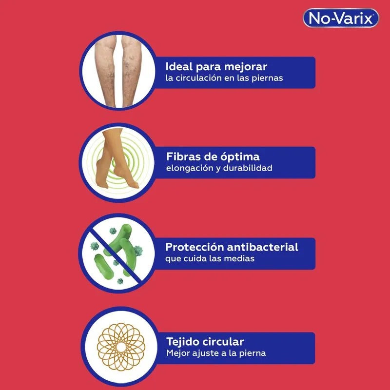 Medias M-73 No-Varix Muslo 15-20 mmHg Transparente