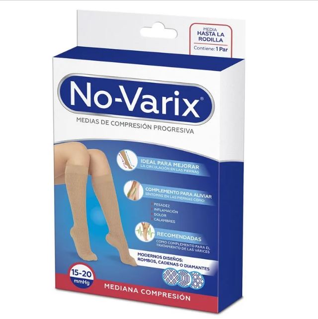 Medias M-24 No-Varix Rodilla Rombos