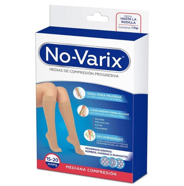 Medias M-26 No-Varix Rodilla Rombos