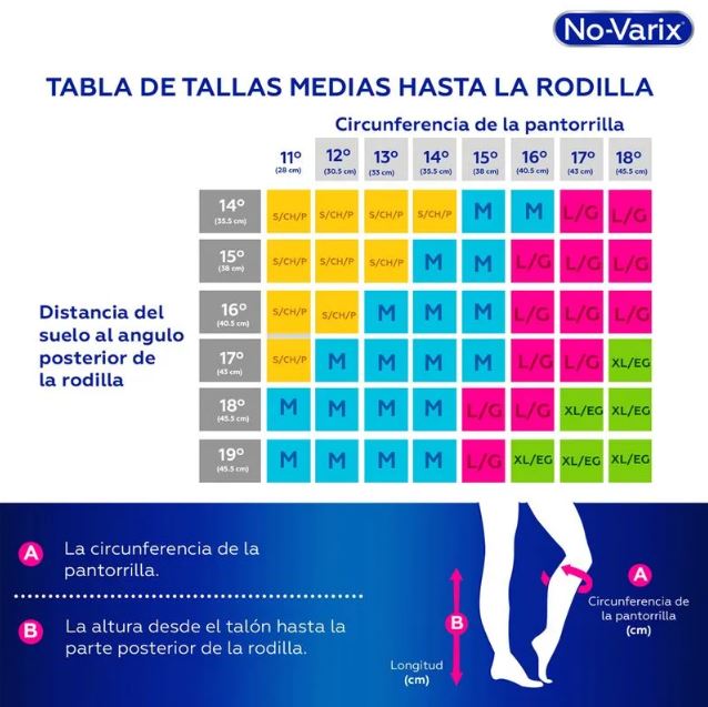 Medias M-26 No-Varix Rodilla Rombos