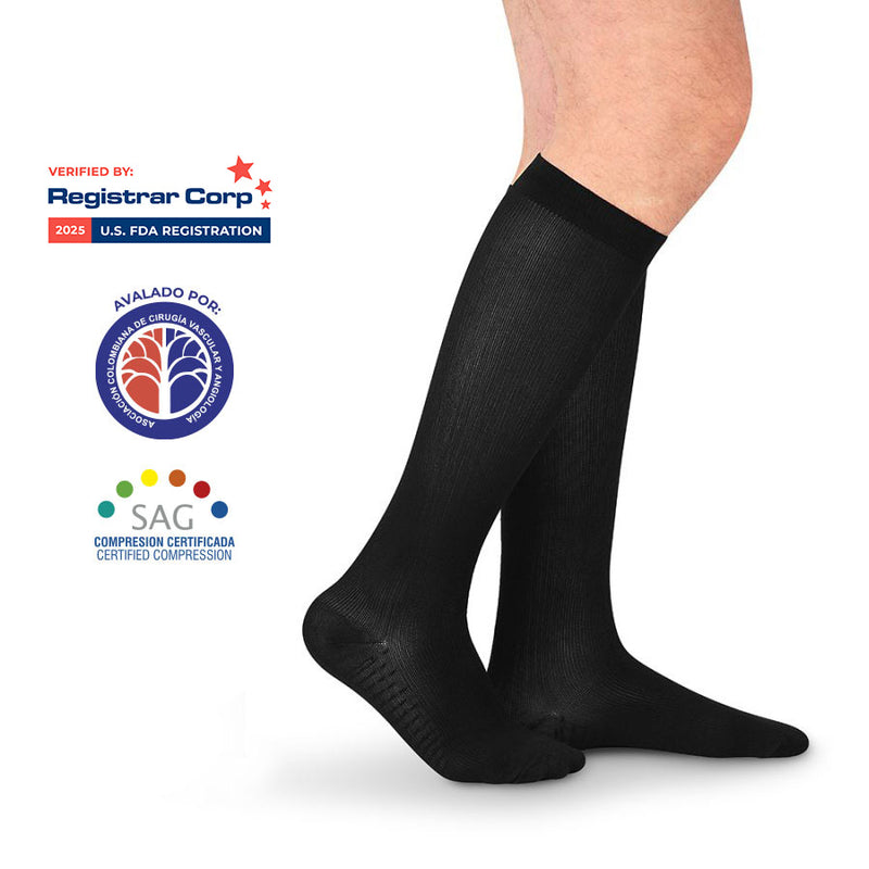 Calcetin Alta Compresion 20-30 mmHg