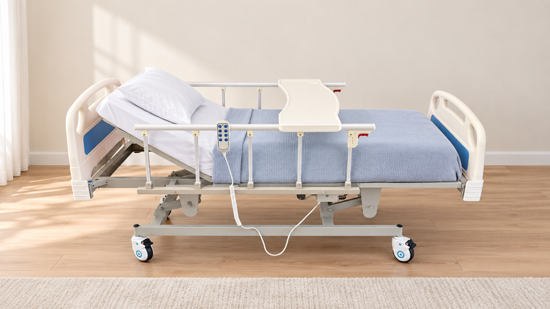 Cama Full Electrica Barandas Plegables 3 Funciones