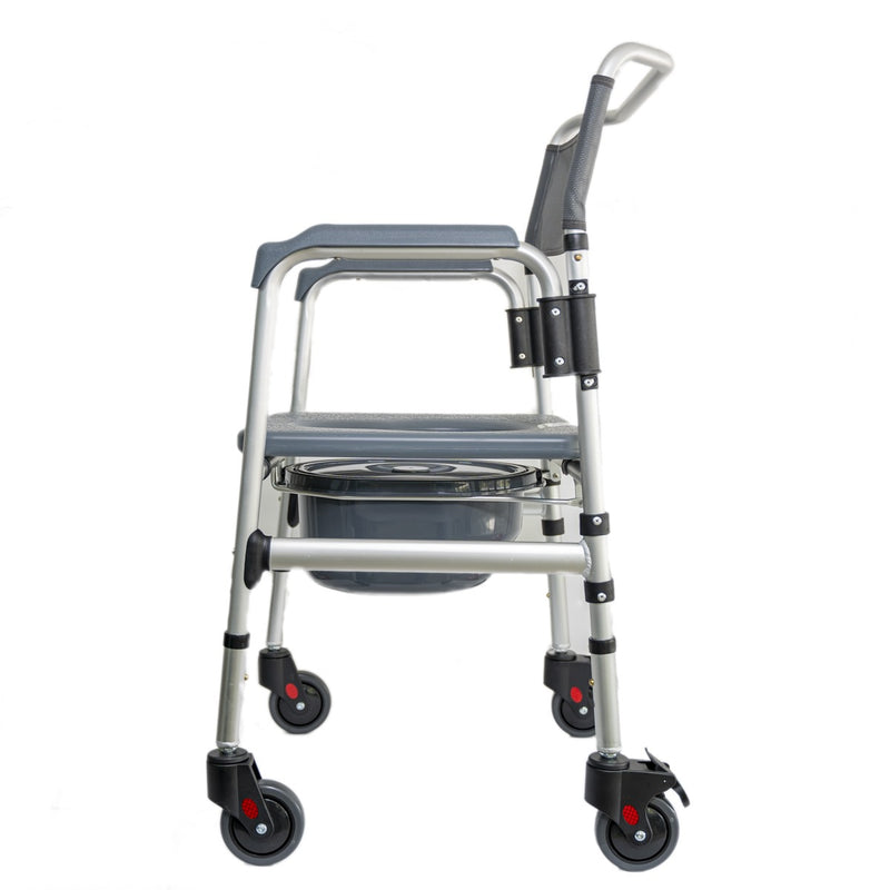 Silla Sanitario en Aluminio con Ruedas