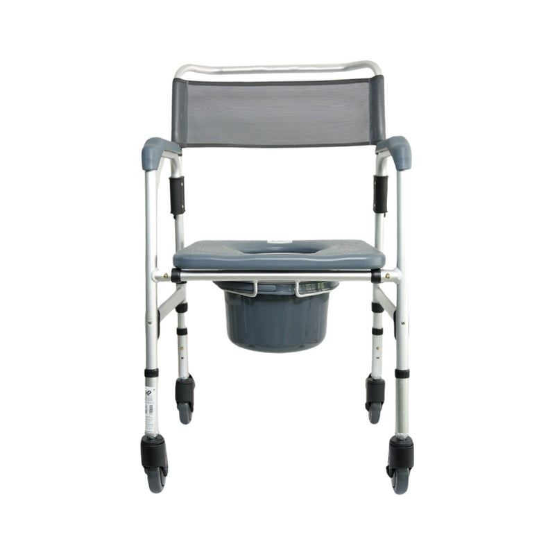 Silla Sanitario en Aluminio con Ruedas