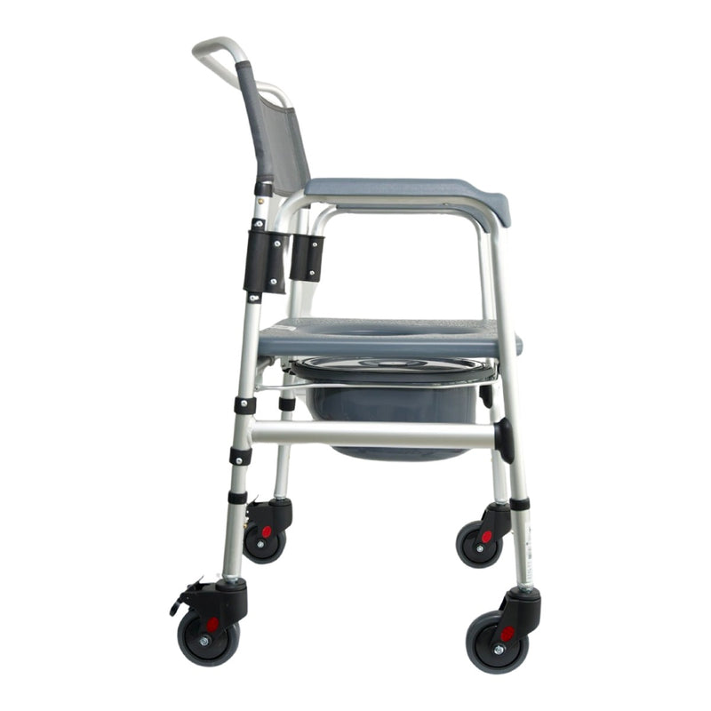 Silla Sanitario en Aluminio con Ruedas
