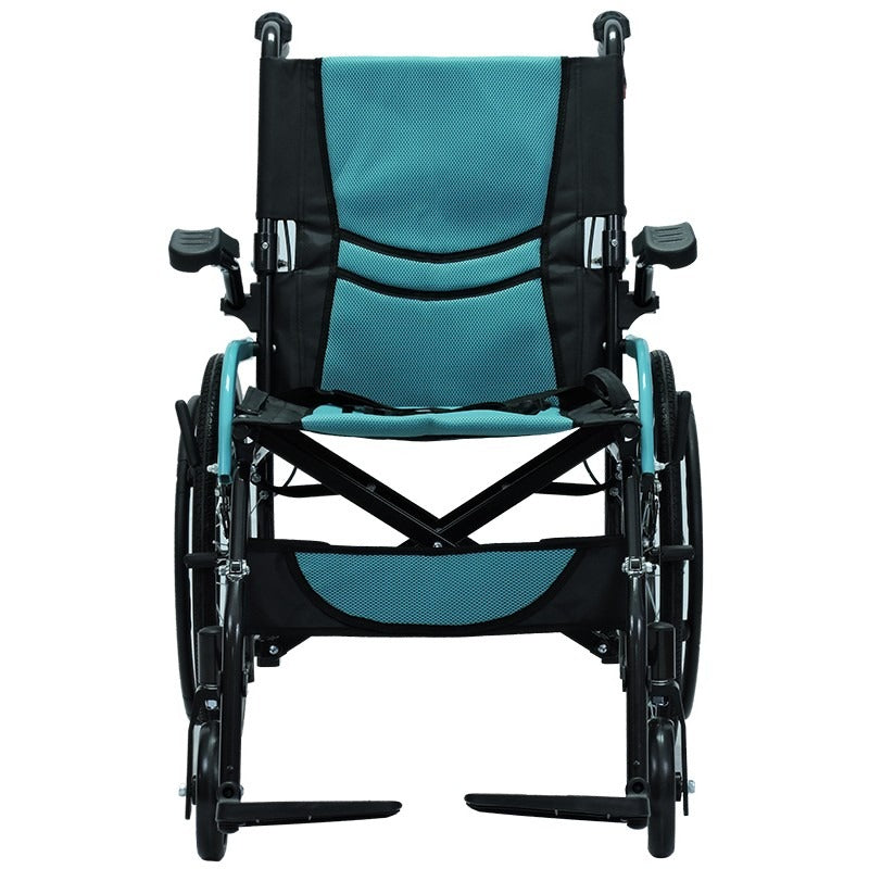 Silla de Ruedas Estándar Aluminio - Radios/ Tapicería verde