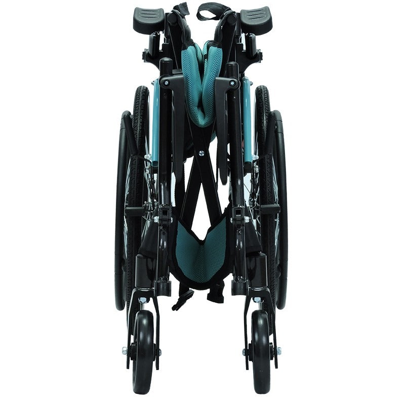 Silla de Ruedas Estándar Aluminio - Radios/ Tapicería verde