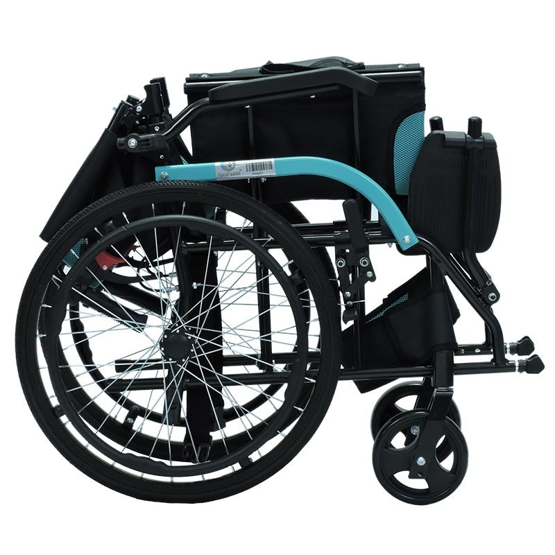 Silla de Ruedas Estándar Aluminio - Radios/ Tapicería verde