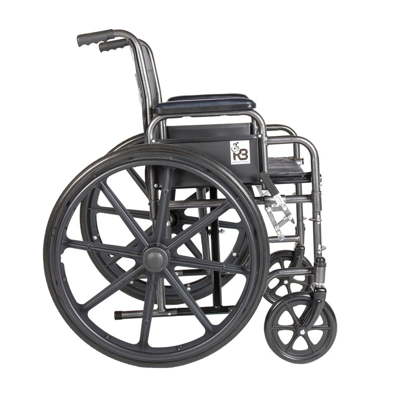 Silla de Ruedas Estándar - Rin Estrella Negro Grafito