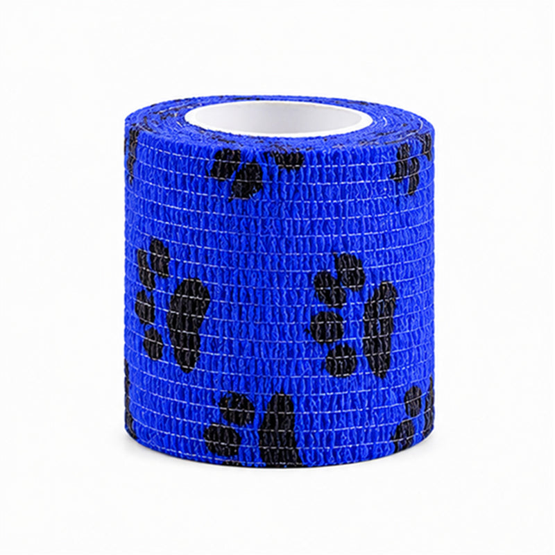 Venda cohesiva rollo 5"x 4,5m Huellas Azul