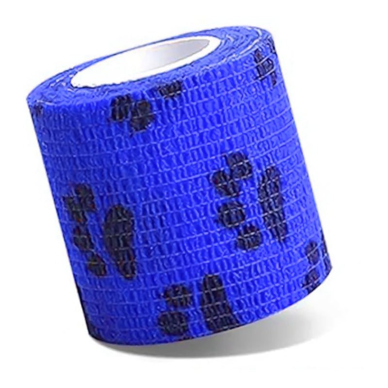 Venda cohesiva rollo 5"x 4,5m Huellas Azul