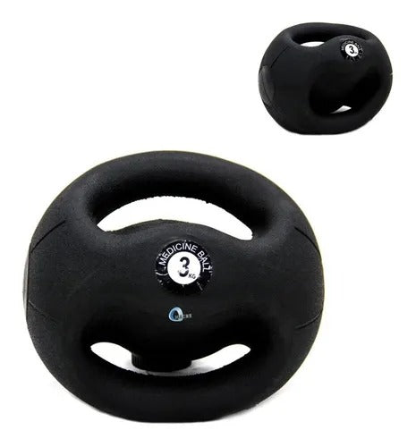 Balón medicinal de 3kg con doble agarre