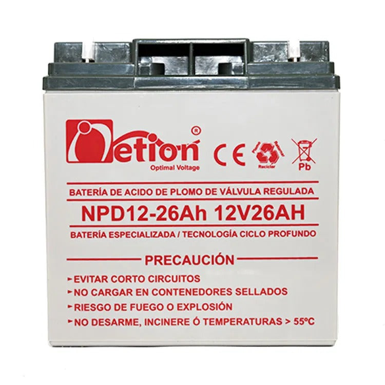 Batería 12V - 26 AH Ciclo Profundo