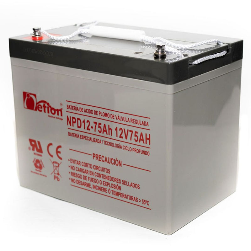 Batería 12V 75Ah Ciclo Profundo