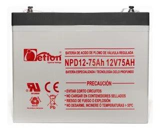 Batería 12V 75Ah Ciclo Profundo